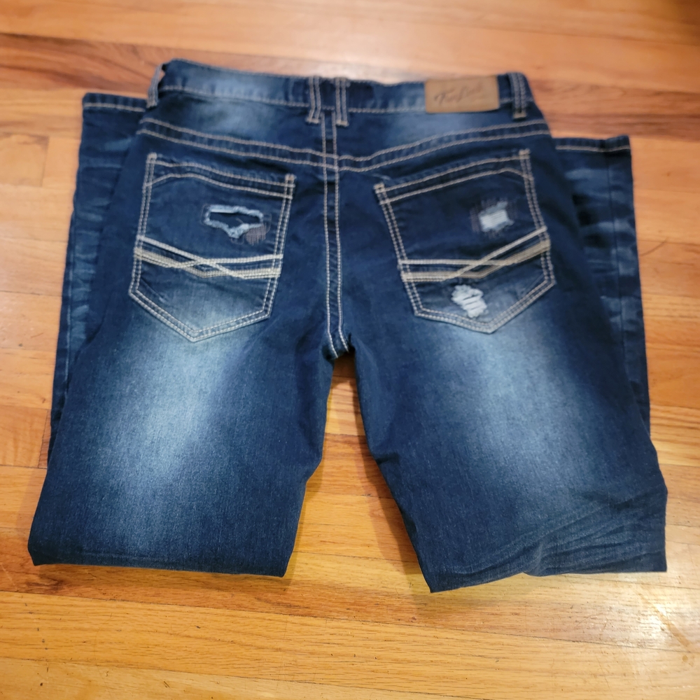 Women's Boot Cut Jeans in Dark Blue